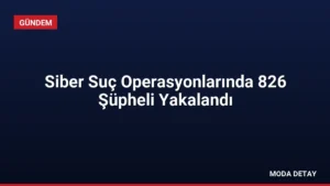 Siber Suç Operasyonlarında 826 Şüpheli Yakalandı