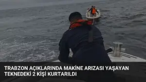 Trabzon Açıklarında Makine Arızası Yaşayan Teknedeki 2 Kişi Kurtarıldı