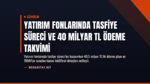 Yatırım fonlarında tasfiye süreci ve 40 milyar TL ödeme takvimi